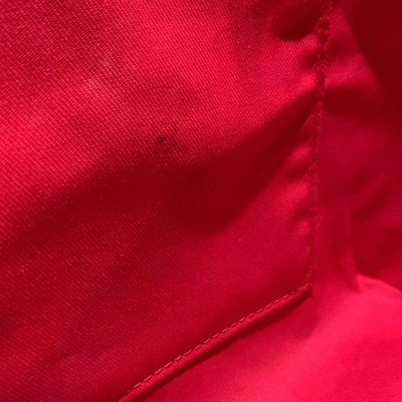 Dooney and Bourke Small Russel Tote in Cranberry Saffiano Leather - Picture 12 of 14